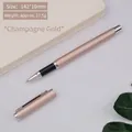 Hochwertiger champagner-goldener Metall-Tintenroller für Business-Geschenke und Büroalltag - Business-Metallstift (809 Signaturstift) / 0.5mm / Champagner