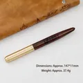Vintage retro sandalwood and brass fountain pen, length 147mm, weight 37.4g, gift office use - Ebony Wood