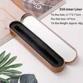 Long rose gold metal tin pencil box with protective black EVA foam insert - EVA Lined Style / 17.8*3.6*1.9CM