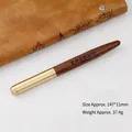 Vintage retro brass and sandalwood fountain pen featuring a unique tiger stripe wood pattern - Tiger Print