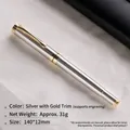 Eleganter klassischer 450 Tintenroller aus Metall in Silber und Gold für das Büro - Silber