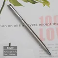 Sleek silver stainless steel ballpoint pen for hotel use and business promotional gifts - Natural