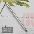 Professional matte silver metal ballpoint pen with slim design for office and business gifts - Matte Silver