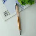 Elegant rose gold metal ballpoint pen filled with sparkling crystals for office gift - Champagne Gold