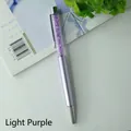 Elegant light purple metal ballpoint pen with sparkling crystal stones for office use - Light Purple