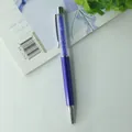 Elegant royal blue crystal ballpoint pen filled with sparkling blue rhinestones and gems - Sapphire Blue