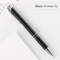 Professional black aluminum barrel ballpoint pen, 140mm length with 14g net weight - Black