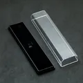 Elegante scatola regalo rettangolare per penne con base nera e coperchio trasparente - 16*3.7*2.0 / Nero