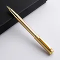 Elegante champagnegouden metalen gelpen met hoogglans accenten voor professioneel zakelijk gebruik - Goud