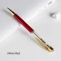 DIY empty barrel ballpoint pen in elegant wine red finish with premium gold accents - Burgundy