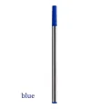 Universal 11.2cm blue ink metal ballpoint pen refill for office and business use - 100 Packs / Blue