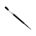 Universal black ink rollerball pen refill replacement core with transparent tube design - Black