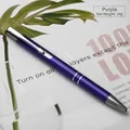 Purple aluminum ballpoint pen with silver accents, 140mm length, professional metal pen - Purple