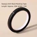 Premium black opaque masking tape for nail art UV protection measuring 20m by 1cm - Anti-Blackening Masking Tape / 1cm*20m