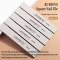 Professional set of 5 double-sided nail files with 100/180 grit for manicure shaping - Square Nail File / 5 Pcs Set