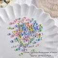 Aurora multi-colored teardrop nail art rhinestones, 4x6mm faceted glass crystals, 50 pack - Teardrop Rock Sugar