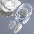 High-quality iridescent aurora opal nail powder flakes in shade 06 Summer Sunset Filter - 06# Summer Sunset Filter / Aurora Opal Powder