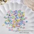 Set of 50 aurora iridescent colorful heart-shaped rhinestones for 3D nail art design - Heart Rock Sugar