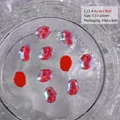 Aurora red irregular water ripple ice cube nail art rhinestones, 7.5x10mm size - Aurora Red (C11-4) / 10 Pieces/Pack