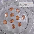 Faceted aurora champagne gold candy ice cube nail art rhinestones in 10pcs pack - Iridescent Champagne (C11-5) / 10 Pieces/Pack