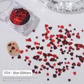 Ultra-thin red heart-shaped nail art sequins for DIY manicure decoration, variant 05# - 05# Heart Sequin