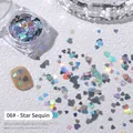 Holographic heart-shaped nail sequins for DIY nail art decoration in variant 06# - 06# Heart Sequin