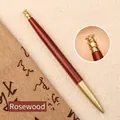 Luxurious rosewood brass gel pen featuring Chinese zodiac sheep for professional writing - Dalbergia-Goat
