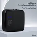 Professional wireless rechargeable UV LED nail lamp in black finish for fast gel curing - Rechargeable / Temperament Black