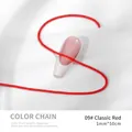Professional 09# classic red 1mm metal chain for DIY nail art jewelry decoration - 1mm x 50cm / Classic Red (09#)