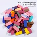 Professional 8-piece colorful triangular sponges for DIY gradient nail art designs - 01 Gradient Multicolor Sponge / 8 Pcs Set