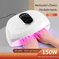 SUN 19R white 150W UV LED nail lamp for fast drying and professional manicures - 19r White / White