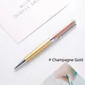 Eleganter luxuriöser goldener Kristall-Kugelschreiber mit glitzernder Diamantfüllung - Luxus Gold