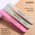 Kit professionnel de 3 limes à ongles et polissoirs double face pour le façonnage et le polissage - Style Assorti A