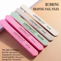 Kit professionnel de 5 limes à ongles double face pour façonner et polir les ongles - Style Assorti B