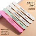 Kit de 5 limes à ongles professionnelles avec différents grains pour polissage fin - Style Assorti C