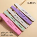Kit de 5 limes à ongles et polissoirs professionnels à grains variés - Ensemble de Combinaison E