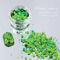 Paillettes esagonali verdi glitterate per unghie per decorazione manicure estiva - 03# (Verde Mago di Oz)