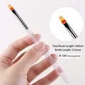 Professional aurora transparent nail art brush B-104 for gradient smudging detail. - Ombre Fan Sweep Brush (B-104) / Bristle Length Approx 12.5mm