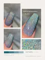 N.01 Regenboog holografische kattenoog gel nagellak met sprankelend diamant effect - 01# Laser Glitter Kattenoog
