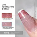 Sparkling opal temperature changing nail polish with dream quicksand glitter effect in N.02 - 02 Opal Temperature Change