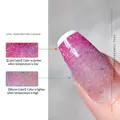 Opal temperature-changing glitter nail polish in shimmering pink shade N.03 effect - 03 Opal Temperature Change
