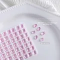 Fonkelende roze rechthoekige nail art strass in 6x8mm voor elegant manicure ontwerp - Achthoek Stijl (5#) / 8*6mm / Roze Doorschijnend