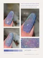 Glitterende regenboog cat eye nagellak in paarse tint, variant -N.05- - 05# Laser Glitter Kattenoog