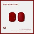 Vernis à ongles gel UV rouge vin professionnel n° 08# avec finitions brillantes et mattes - Rouge Vin (#08)