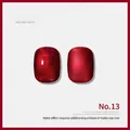 Vernis à ongles gel professionnel rouge cerise vin #13 avec fini brillant et mat - Rouge Vin