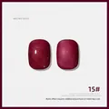 Échantillon de vernis gel pailleté rouge vin avec finitions brillante et mate - Rouge Vin (#15)