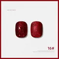 Vernis à ongles gel rouge vin scintillant n°16 avec finitions brillante et mate - 16# Rouge Vin