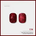 Vernis à ongles gel pailleté rouge vin teinte 17 idéal pour l'automne et l'hiver - Rouge Vin (#17)