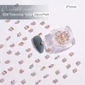 3x5mm water drop shaped zirconia nail art rhinestones with gold claw setting - Teardrop Shape (03#) / 20 Pieces/Pack (3x5mm) / Gold