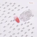Professional 3x5mm silver teardrop zircon crystals for luxury nail art decorations - Teardrop (04#) / 20 Pieces/Pack (3x5mm) / Silver